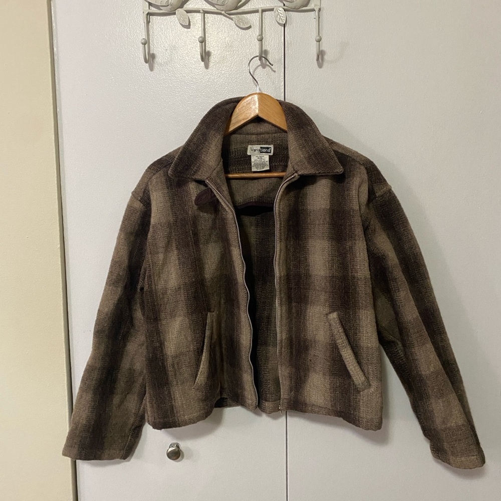 Wool Plaid Jacket